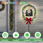 Solar Powered Nativity Scene,Christmas Decorations Outdoor Garden Stakes - Image 2