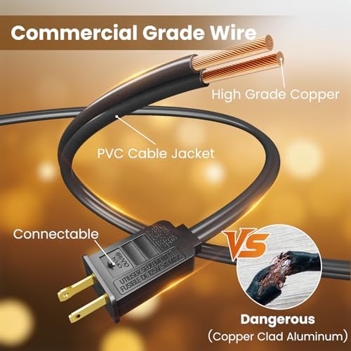 RTTY 200 FT Outdoor String Lights Waterproof, Outside Patio Light 104 Bulbs - Image 3