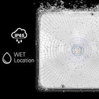 Konlite 27W LED Canopy Area Light - 6 Pack - Dark Bronze - 100W HID/M.H. Equivalent - 3800 LM - Daylight Light - 120-277V - UL, Idea for for Gas Station, Gym, Warehouse, Shop, Underpass, Loading Dock - Image 4
