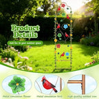 2 Pack Metal Garden Trellis Arched Fence Trellises for Climbing Plants Outdoor, Roses, Vines, Flowers, and Vegetables Support, 60'' H x 12'' W Redbird - Image 5