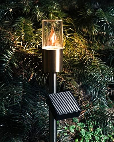 Yoolax Solar Torch Lights Waterproof Dusk to Dawn Pathway Lights by Yoolaxlight