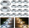 SIEDiNLAR Solar Driveway Lights Outdoor 4 Modes, 40 LEDs 16 Pack White/Warm by Siedinlar