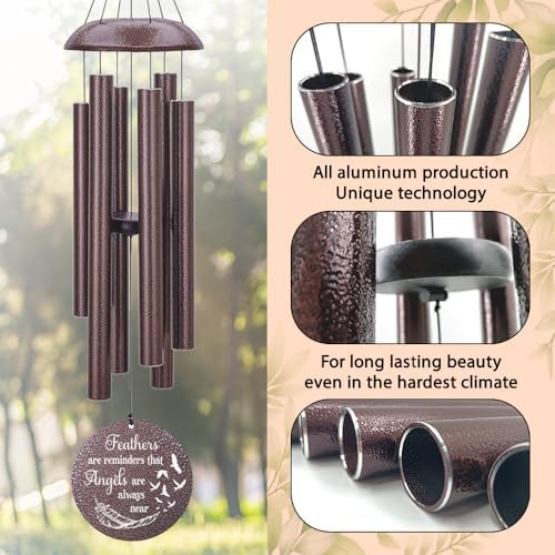 Personalized Wind Chimes for Loss of Loved One, Bereavement & in Memory Wind Chimes, Sympathy Gifts in Memory of Father, Mother, or a Loved One - Image 4
