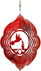 SWEN Products Hummingbird Cloud Swirly Metal Wind Spinner - Image 2