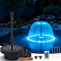 Floating Pond Fountain Pump 35W/660GPH with RGB LED Lights & Filter Sponge by Vcraze