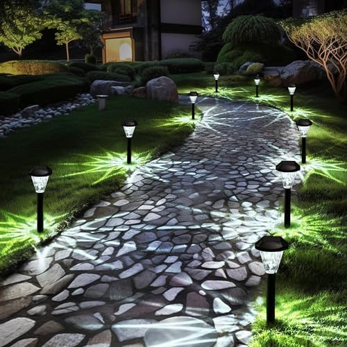 GIGALUMI 16 Pack Solar Lights Outdoor Waterproof, Solar Garden Lights by GIGALUMI