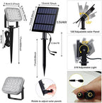 Solar Spot Lights Outdoor, 20 LED IP65 Waterproof Landscape Lighting, Dusk-to-Dawn 3000K Warm White Solar Outdoor Lights for Yard Garden Driveway Porch Walkway, 2-in-1 - Image 5