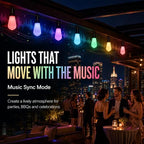 50FT Outdoor String Lights, IP65 Color Changing Patio Lights, App Remote - Image 4