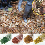 DIY Miniature Leaf 35ml Micro Landscape Leaves Static Model for Bonsai Fairy Garden Decor Sand Table Grass Tufts Accessories Fall Decorations for Home(Yellow,1 Bag) - Image 2