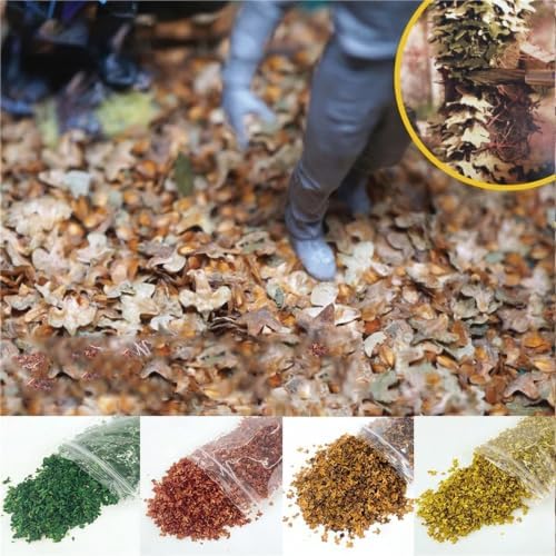 DIY Miniature Leaf 35ml Micro Landscape Leaves Static Model for Bonsai Fairy Garden Decor Sand Table Grass Tufts Accessories Fall Decorations for Home(Yellow,1 Bag) - Image 2
