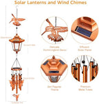 VOOKRY Solar Wind Chimes for Outside, Hummingbird Gifts for Women Birthday - Image 2