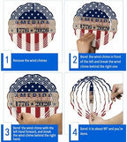 250th Anniversary Wind Spinner for Garden Yard 12In, USA Flag Red Striped Blue Star Retro 3D Stainless Steel Kinetic Hanging Wind Spinners Rustproof Outdoor Decor for Lawn Patio Home - Image 5