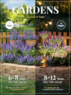 GIGALUMI Solar Halloween Lights Artificial Flowers for Garden Decor, 4 Pack - Image 3