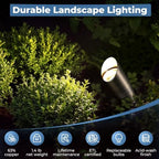 Gardencoin Solid Brass Landscape Lighting-12 Pack, Heavy Duty Low Voltage Landscape Spotlights, 12V LED Spot Lights for Outdoor Uplighting, Classic Bronze Accent Light Fixture Without MR16 Bulb - Image 2