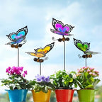 Butterfly Garden Stakes,Kit Made of Glass and Metal - Image 5