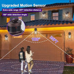 Porch Lights Outdoor with Remote, Motion Sensor Exterior Lighting Fixtures - Image 4