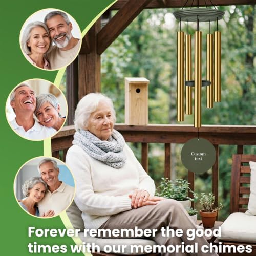 Personalized Memorial Wind Chimes 36inch Custom Sympathy Gifts - Image 4