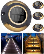 Solar Deck Driveway Lights 4 Pack Solar Dock Lights by LivingGreenLivingFabStyl