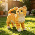 Teaeeno Real Bengal Cat Garden Statue - Resin Realistic Cat Sculpture, Pet Loss Memorial Stone, for Cat Lovers, Indoor/Outdoor Decor, Animal Figurine for Yard Ornaments by Teaeeno