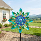 WENYLE Wind Spinners Outdoor Metal Large Wind Sculptures& Spinners Yard Art Outdoor Garden Decor by WENYLE