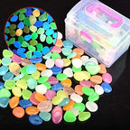 Glowing Stone 100pcs Mixed Color Glowing Pebbles, Glowing Rocks in The Dark, Resin Gravel Decorations for Indoor Plants in Aquarium Garden Lawn (Color : Style 2) - Image 2