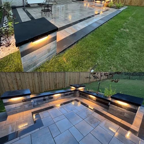 8-Pack UL Listed LED Hardscape Lighting, 12 Inch Retaining Wall Lights, 9W 3000K Landscape Lighting, Die-cast Aluminum Housing Paver Wall Lights, Low Voltage 12V AC/DC - Image 6