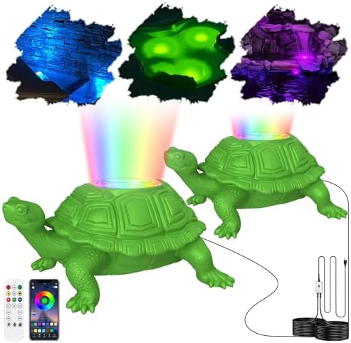 6W Pond Light LED Underwater with 12V Transformer & APP, 2 SpotLights by OSREE