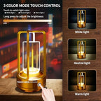 Rechargeable Table Lamp, 4000mAh Battery-Operated Cordless (Gold-2) - Image 2