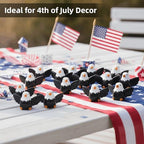 100 Pcs Mini Resin Bald Eagle Figurines, Patriotic American Eagle Statues for Garden Decor, Party Supplies, Independence Day Celebrations (Bald Eagle) - Image 3