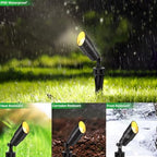 wowlite Low Voltage Landscape Lighting, 4 Pack, 12V Matte Black Spotlights - Image 3