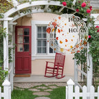 10 Inch Fall Maple Leaf Wind Spinner for Yard and Garden, Home Sweet Home Autumn Botanical Hanging Ornaments Outdoor 3D Kinetic Wind Sculpture Spinners Indoor Outdoor Patio Décor Ornaments Gift - Image 4