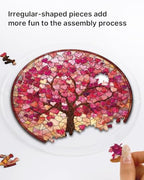 Acrylic Puzzles Suncatcher Window Hanging, 83 Pieces Pink Branches Puzzle, Suncatcher for Doors Garden, Mother's Day Christmas Birthday Gifts for Women Men (L - 8.9 * 8.9 in) - Image 3