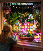 KOOPER Solar Calla Lily Lights Outdoor, 8 Pack, 40 Flower, Color Changing - Image 4