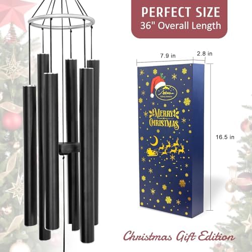 ASTARIN 36in Memorial Wind Chimes, Christmas Wind Chimes for Outdoors - Image 4