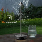 Set of 2 Cordless Rechargeable Led Table Lamp Battery Operated Light Black - Image 6