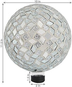 Sunnydaze 10" Mosaic Glass Gazing Ball for Garden, Globe for Outdoor Decor - Image 5