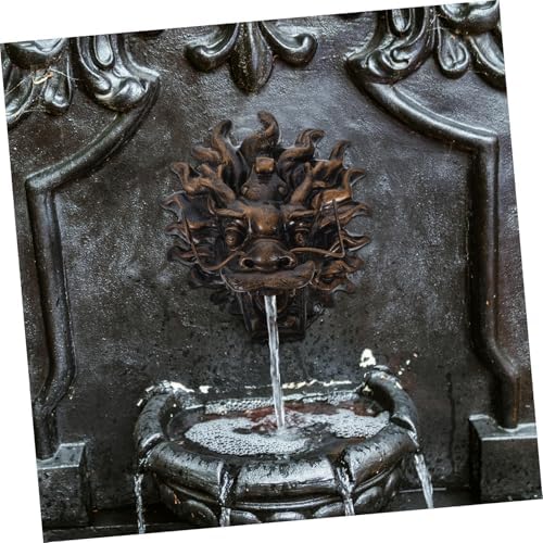 Resin Dragon Head Fountain Nozzle Outdoor Garden Water Outlet Decorative Villa Wall Fountain Spillway Weather Resistant for Elegant Landscape - Image 4