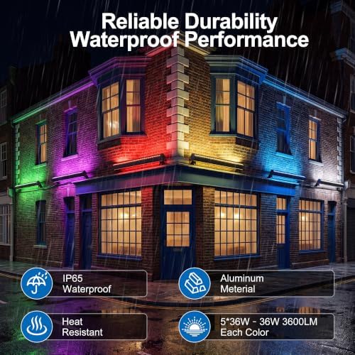Wall Washer Light RGB Light Bar 180W RGBCW Smart APP & RF Remote - Image 7