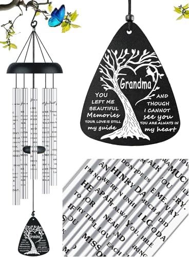 Sympathy Memorial Wind Chimes Bereavement Memorial Gifts for Loss of Grandma Sympathy Memorial Gifts for Loss of Loved One in Memory of Grandma by JUSTFORWIND