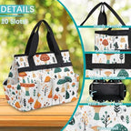 Other Plants Garden Tool Bag Tote for Men Women Multiple Pockets Wide Mouth Heavy Duty Waterproof Tool Organizer Bag for Outdoor Lawn Yard Portable Gardening Storage With Elasticbands - Image 4