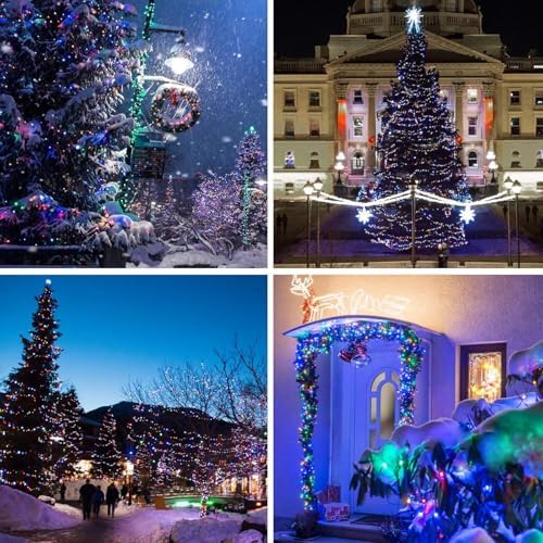 Solar String Lights Outdoor, 4Pack 800LED 288FT Fairy Lights, Multicolor - Image 4