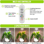 Kullsinss 3.5in Small Grow Lights for Indoor Plants, 48 LEDs Full Spectrum - Image 4