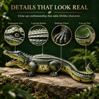 23in Crocodile Statue for Yard Decorations Outdoor, Garden Art & Patio - Image 3