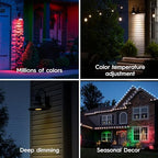 Cync GE PAR38 Color Changing Smart Outdoor Flood Light Bulbs, 2-Pack - Image 4