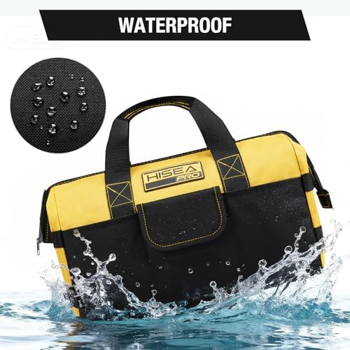 HISEA 3 Pack Heavy Duty Tool Bag, 16-Inch Waterproof Tools Organizer Tote - Image 3