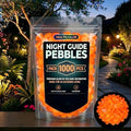Magical Glowing Pebbles,1000PCS Colorful Glow-in-the-Dark Garden Stones,Waterproof Night Guide Pebbles Glow in the Dark,Glow in the Dark Rocks Outdoor,for Garden Path Yard Fish Tank (Orange,1000) by Unknown