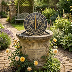 Brass Sundial with Pedestal for 50th Wedding Anniversary - Image 5