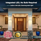 VIANIS White Outdoor Wall Lights, Large Exterior House Lighting Fixtures - Image 5