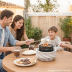 Table Top Firepit Mini Small Safer Burning Wood Pellet Fire Pit (Curve 1) - Image 6