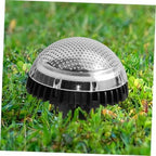 INOOMP 4pcs Solar-Powered Outdoor LED Disc Ground Lights for Garden Lawn, Warm White Landscape In-ground Lighting, Weather-Resistant Solar Lamps for Patio and Driveway Decor - Image 6